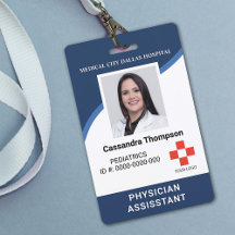 Logotipo de funcionário do hospital personalizado 