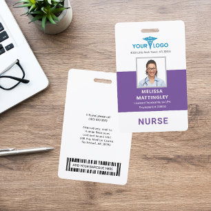 Crachá Logotipo de funcionário do hospital personalizado