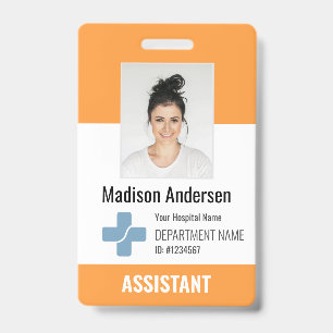 Crachá Logotipo de funcionário do hospital personalizado