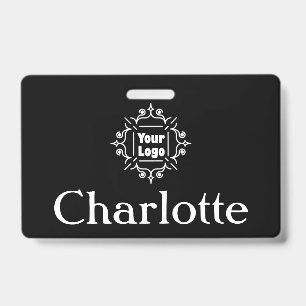 Crachá Logotipo e Nome Personalizado da Empresa ou Negóci