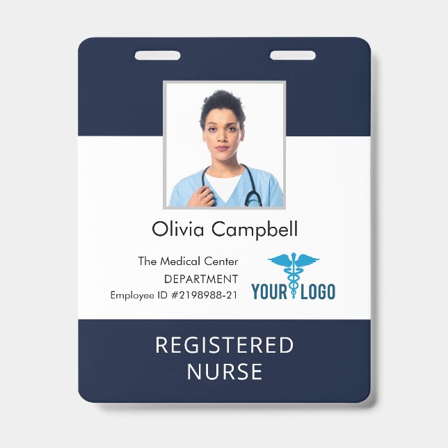 Crachá Logotipo Empresarial Centro Médico Funcionários Fo (Frente)