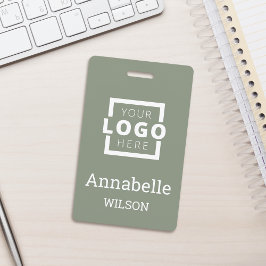 Crachá Logotipo Empresarial Personalizado Nome do Funcion