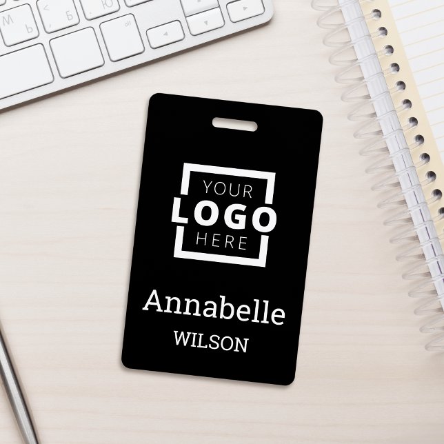 Crachá Logotipo Empresarial Personalizado Nome do Funcion (Criador carregado)