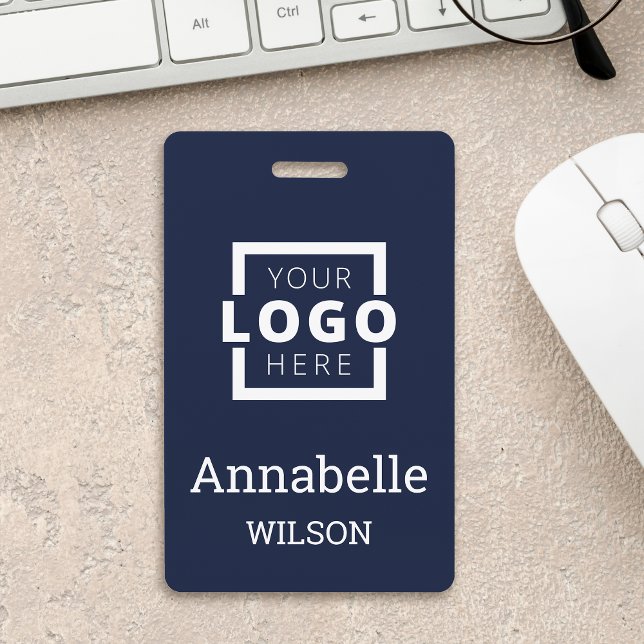 Crachá Logotipo Empresarial Personalizado Nome do Funcion (Criador carregado)