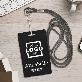 Crachá Logotipo Empresarial Personalizado Nome do Funcion