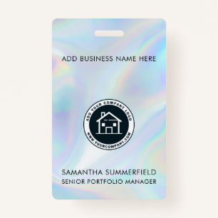 Crachá Logotipo Holográfico da Empresa Funcionário