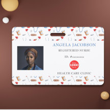 Logotipo Horizontal de Enfermeira Registrada em Cu