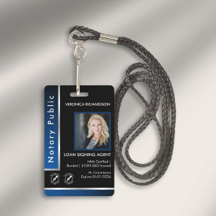 Crachá Logotipo I.D do Código QR de Cód. Notário Silver A