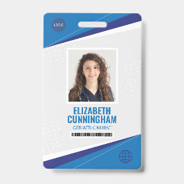 Crachá Logotipo Moderno Enfermeira Médico Nome Código de 