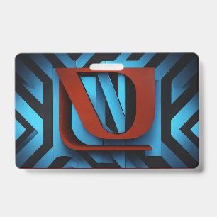 Crachá Logotipo Netflix feroz em preto e azul -