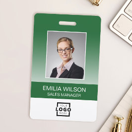 Crachá Logotipo Personalizado da Empresa Código de Barras