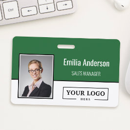 Crachá Logotipo Personalizado da Empresa Código de Barras