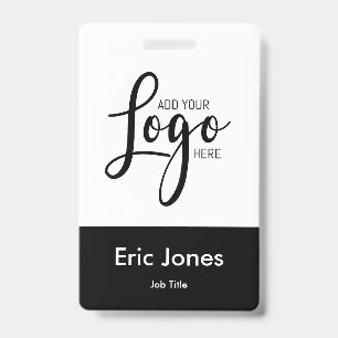 Crachá LOGOTIPO PERSONALIZADO DA EMPRESA identificação de