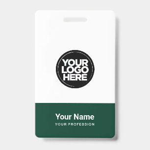 Crachá Logotipo Personalizado da Empresa Nome Título Códi