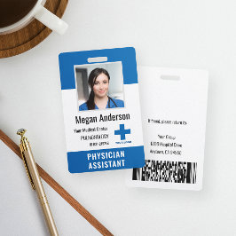 Crachá Logotipo Personalizado de Funcionário de Hospital 