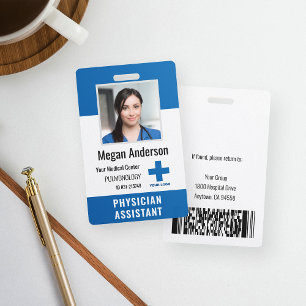 Crachá Logotipo Personalizado de Funcionário de Hospital
