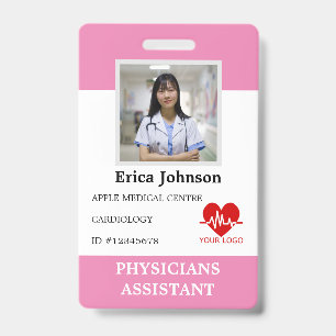 Crachá Logotipo Personalizado de Funcionário de Hospital