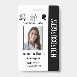 Crachá Logotipo Personalizado do Funcionário do Hospital 