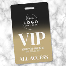 Logotipo Personalizado Elegante Preto Dourado VIP