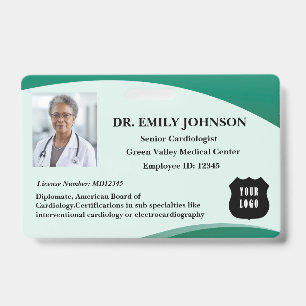 Crachá Logotipo Personalizado Médico Cirurgião Médico