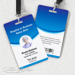 Crachá Logotipo Personalizado Nome da Equipe de Funcionár