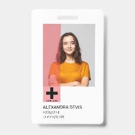 Crachá Logotipo profissional personalizado e ID de foto