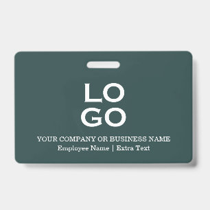Crachá Logotipo & Título Personalizado de Empresa ou Negó
