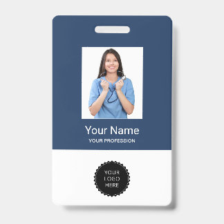 Crachá Logotipos de Fotos de Funcionários Personalizados
