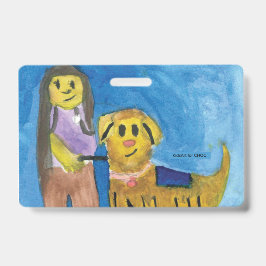 Crachá Lois o Cão Terapeuta - Arte Infantil para CHOC