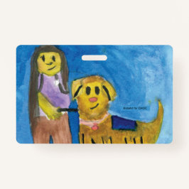 Crachá Lois the Therapy Dog - Kids Art for CHOC
