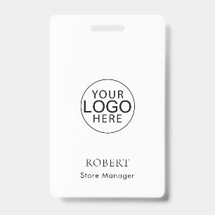 Crachá Loja de Logotipo Personalizado para Equipe de Negó