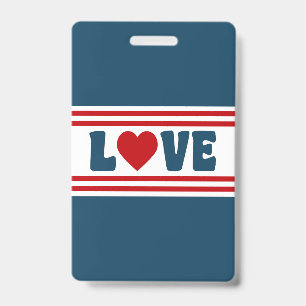 Crachá Love design