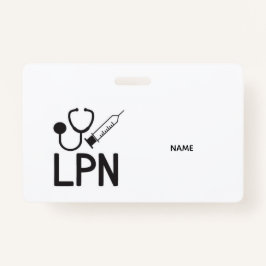 Crachá LPN Name Badge