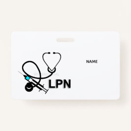 Crachá LPN Name Badge