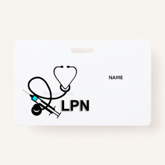 Crachá LPN Name Badge