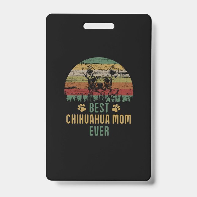 Crachá mãe de Chihuahua (Frente)