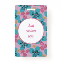 Mãe de nome cor-de-rosa floral personalizado