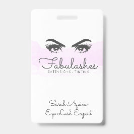 Crachá Makeup Artist Lashes Eyes Extensões Brows