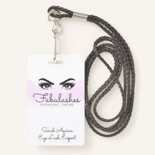Crachá Makeup Artist Lashes Eyes Extensões Brows