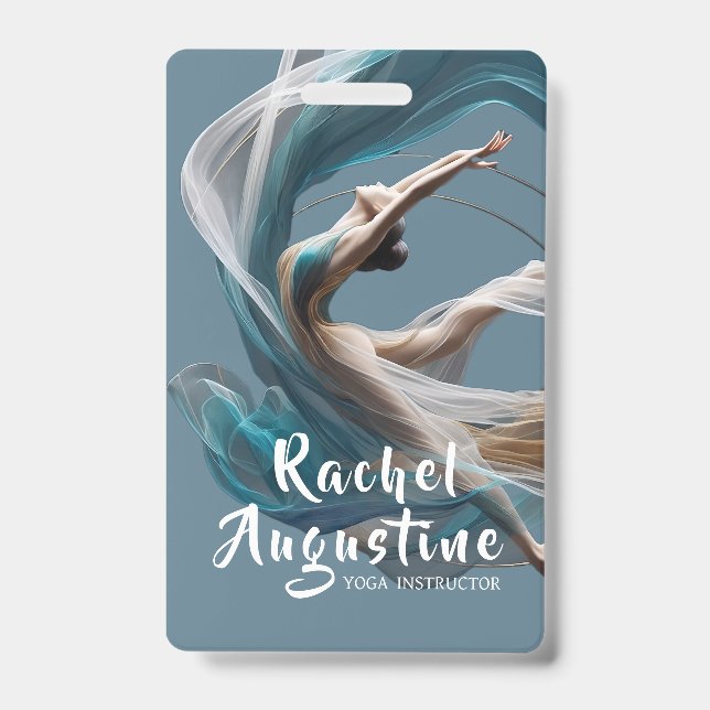 Crachá Malhação de pilotos instrutores de ioga aérea voad (Frente)