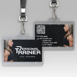 Crachá Malhação Personalizada Do Formador Pessoal De Gym 