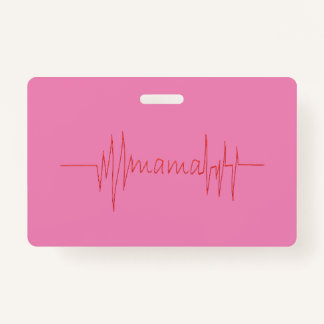 Crachá Mamãe ama presente de Dia de as mães para o melhor