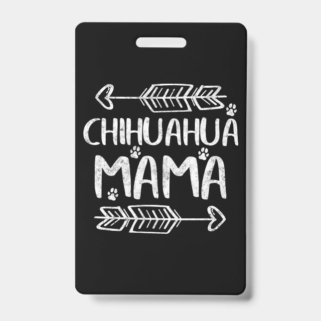 Crachá Mamãe Chihuahua (Frente)