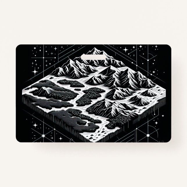 Crachá Mapa de Montanha Mágica (Frente)