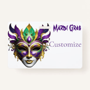 Crachá Mardi Gras Mask Thunder_Cove