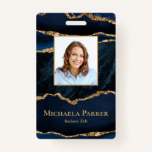 Marinho Elegante Azul e Agato Dourado