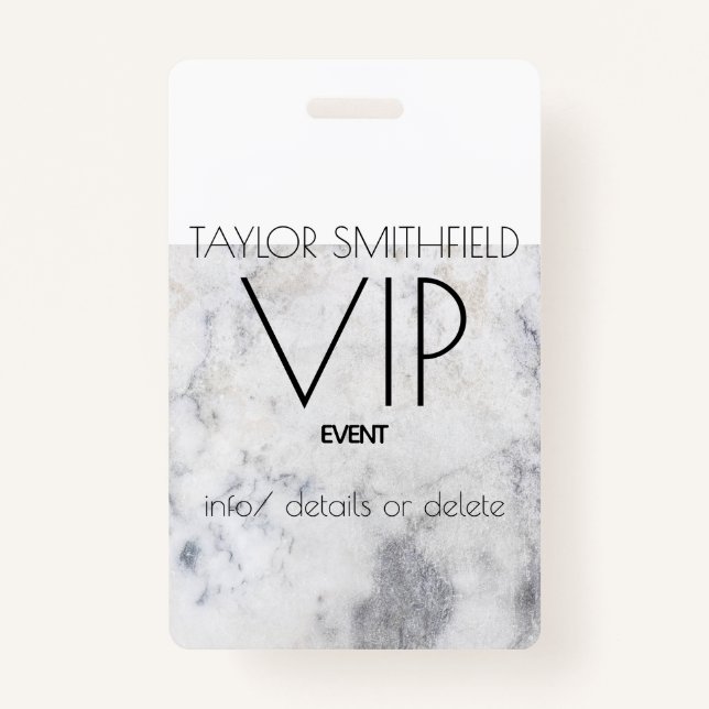 Crachá mármore (Frente)