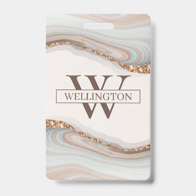 Crachá mármore agate Stone (Frente)