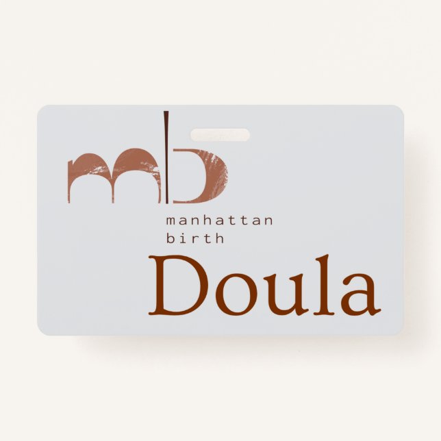 Crachá MB Doula Badge (Frente)