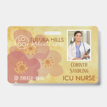 Medica ID Fotográfico Corações Florais Macios